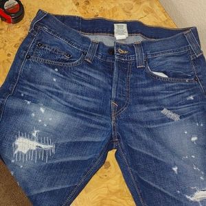 TRUE RELIGION Blue Denim Jeans Men's Size 33 Blake LTD